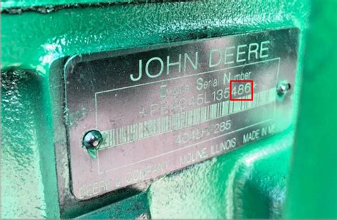 john deere vin number check